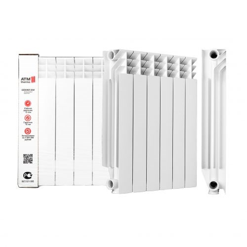 Радиатор отопления ATM Thermo Grand 500/100 (1 секция) алюминиевый atmgrand - фото 16690719