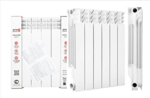 Радиатор отопления ATM Thermo Energia 500/100 (1 секция) алюминиевый atmenerg - фото 16690732