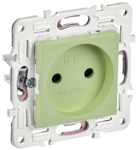 Розетка SKANDY 10А без заземл. защ. шторки SK-R01G мятный IEK SK-R13-10-K06 1835903 - фото 16690862