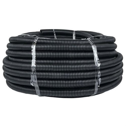 Труба гофрированная ПНД d32мм с протяжкой черн. (уп.50м) Plast PROxima EKF tpnd-32n 408088 - фото 16691049