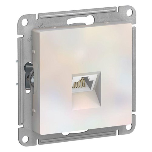 Розетка компьютерная AtlasDesign RJ45 кат.6A механизм жемчуж. SE ATN000486 1324404 - фото 16691541