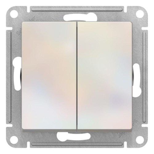 Переключатель перекрестный 2-кл. AtlasDesign 2хсх.7 10АХ механизм жемчуж. SE ATN000473 1775663 - фото 16691578
