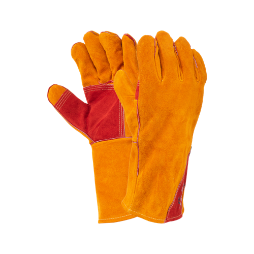 Краги спилковые сварщика пятипалые Siberia T12-11-RU Kevlar, арт. 1002 331002 - фото 16693125