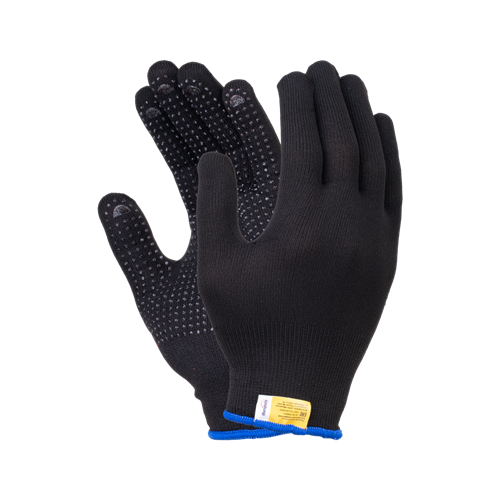 Перчатки нейлоновые с ПВХ  Manipula Микрон MG-112 (TNG-28), арт.1418 черные 00010013756 - фото 16693580