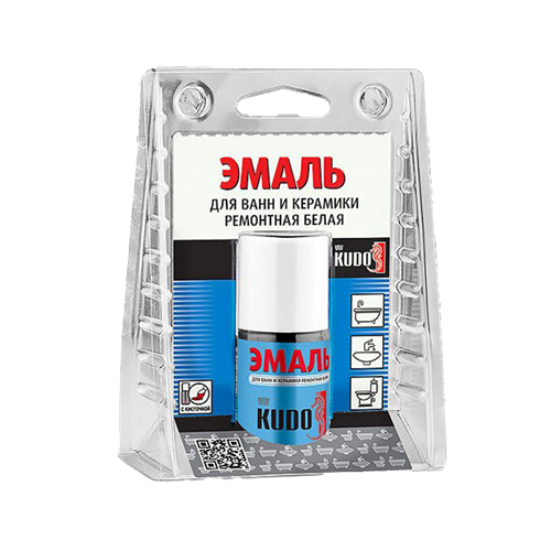 Эмаль для ванн Kudo Universal с кистью, 15 мл 00501449163 - фото 16696428