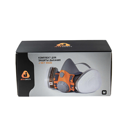 Комплект для защиты дыхания J-SET 6500: полумаска, фильтры, предфильтры, держатели 6500(К)-L - фото 16697919