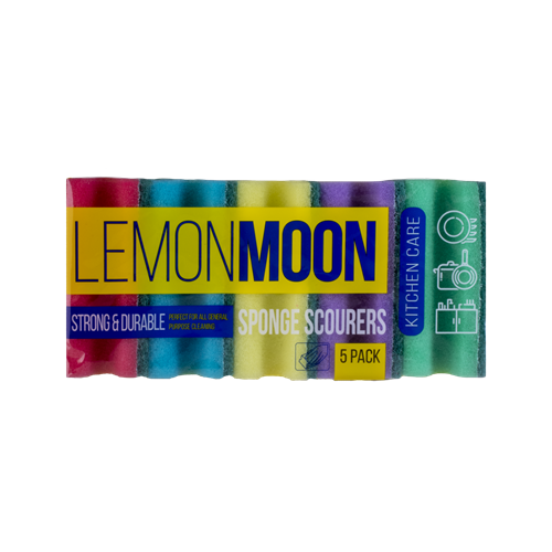 Губки для посуды профильные 5 шт/уп, Lemon Moon 00501456035 - фото 16698883