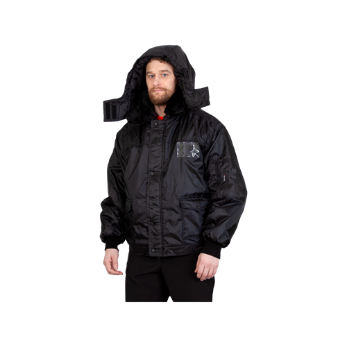 Куртка охранника Альфа утепленная, черная Охр203ч - фото 16700018