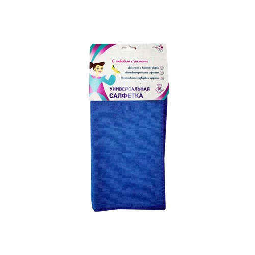 Салфетка для стекла 30 х 30 см, LadyFly синяя LF3030g/250H1 - фото 16701493