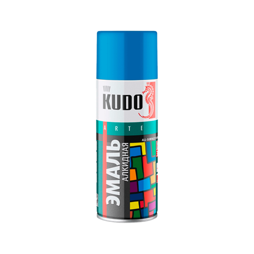 Эмаль аэрозольная голубая Kudo, 520 мл 14914 - фото 16701560