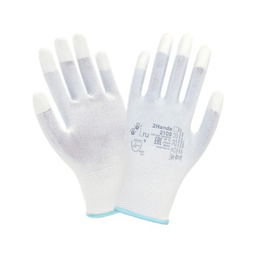 Перчатки полиуретан пальцы частичное покрытие XL, 2100-10 2100-10 - фото 16701736