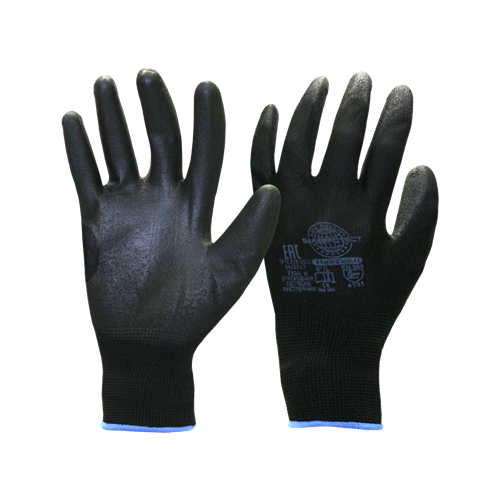 Перчатки Safeprotect НейпПол-Ч, нейлон+полиуретан, черные 03055 - фото 16701999