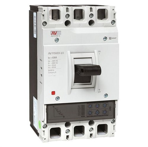 Выключатель автоматический 3п 630А 50кА AV POWER-3/3 ETU2.0 AVERES EKF mccb-33-630-2.0-av 1208954 - фото 16702720