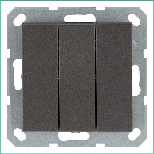 Выключатель 3-кл. 10А IP20 механизм мокко Jasmart G3031Z 1944944 - фото 16704173