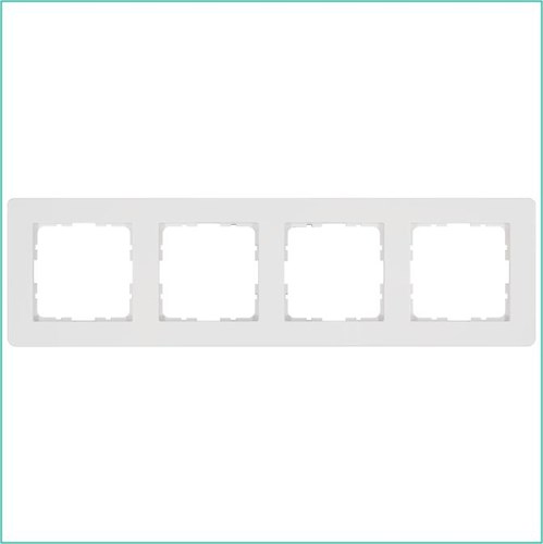 Рамка 4-м G-Flex бел. глянцевый Jasmart G1104W 1945090 - фото 16704176