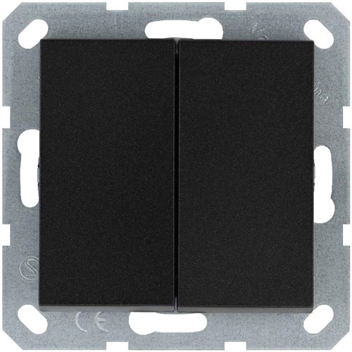 Выключатель 2-кл. 10А IP20 механизм антрацит Jasmart G3023B 1944930 - фото 16704275