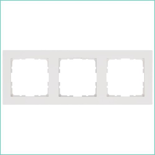 Рамка 3-м G-Classic бел. глянцевый Jasmart G1003W 1945061 - фото 16704281