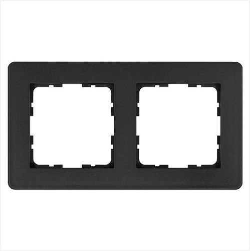 Рамка 2-м G-Flex антрацит Jasmart G1102B 1945043 - фото 16704284