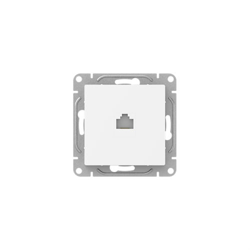 Розетка компьютерная СП Эпика RJ45 кат.5 механизм бел. EKF UP1-SOW-RJ45-5 1971445 - фото 16704383