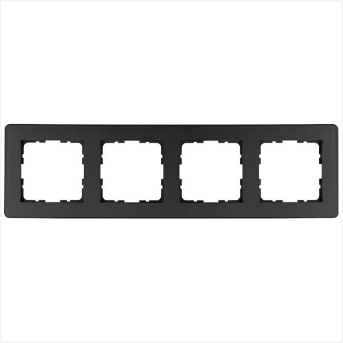 Рамка 4-м G-Flex антрацит Jasmart G1104B 1945089 - фото 16704399