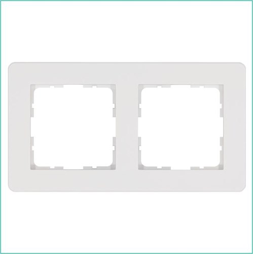 Рамка 2-м G-Flex бел. глянцевый Jasmart G1102W 1945044 - фото 16704526