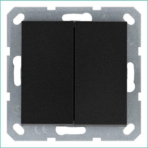 Переключатель проходной 2-кл. 10А IP20 механизм антрацит Jasmart G3022B 1945008 - фото 16704531
