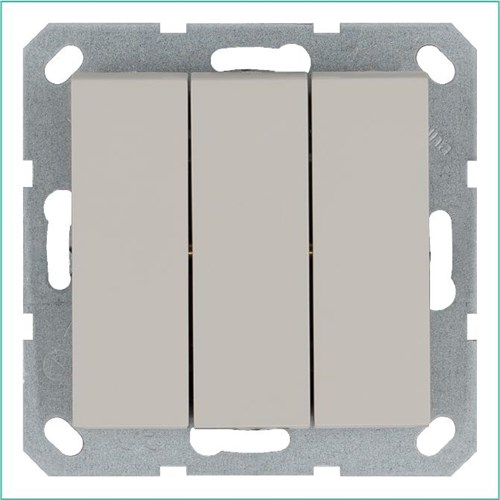 Выключатель 3-кл. 10А IP20 механизм тауп Jasmart G3031T 1944945 - фото 16704644