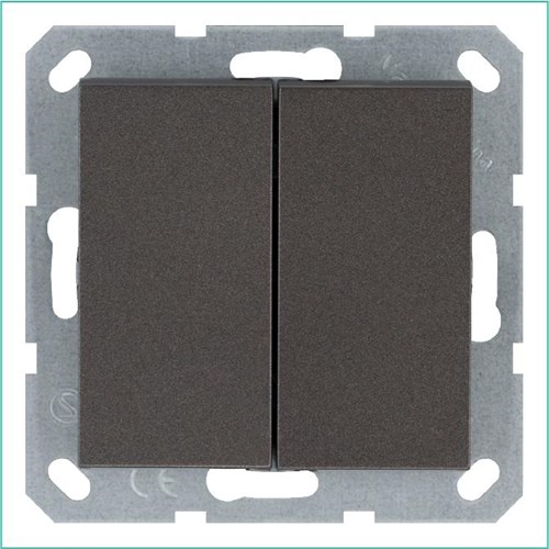 Переключатель проходной 2-кл. 10А IP20 механизм мокко Jasmart G3022Z 1945010 - фото 16704658