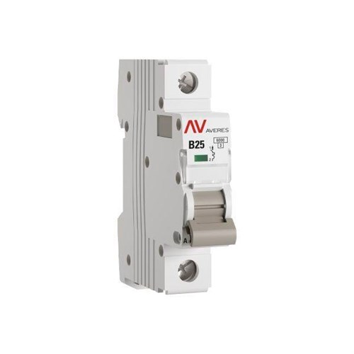 Выключатель автоматический модульный 1п B 25А 6кА AV-6 AVERES EKF mcb6-1-25B-av 1208428 - фото 16704795