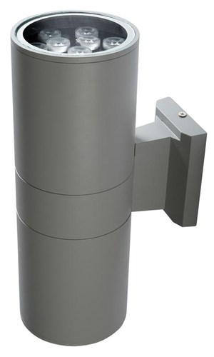 Светильник светодиодный архитектурный PWL-300110/30D 2х9Вт 6500К GR IP65 фасадный исполнение двухсторон. сер. Pro JazzWay 2857941B 1559923 - фото 16704898