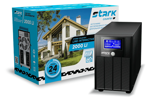 Источник бесперебойного питания (ИБП) STARK COUNTRY Line Interaktiv 1000 LI SRK0001005 - фото 16705629