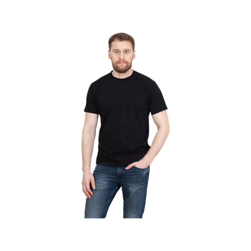 Футболка трикотажная, черная 07320 - фото 16715843