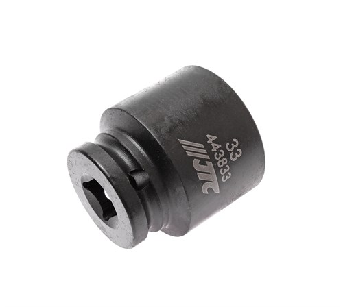 JTC-443833 - Головка торцевая 1/2" 33мм ударная L=48мм JTC - 
  6 граней, метрический размер. 
  Изготовлена из высококачественной хром-молибденовой стали. 
  Размер: 1/2&quot;х33 мм.
  Общая длина: 48 мм. 
  Количество в оптовой упаковке: 5 шт. и 50 JTC-443833 - фото 16724795