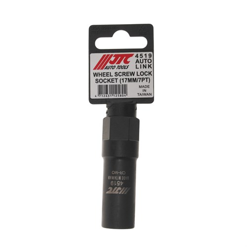 JTC-4519 - Головка для секретной гайки колеса 1/2” 17x70мм 7-ми гранная (TOYOTA HYUNDAI HONDA) JTC - 
Специально предназначена для демонтажа секреток с 7-ю гранями.
Материал: Cr-Mo.
Размер: 1/2"Dr.17 мм. х 7PT, (70 мм. длина).
Применение: Toyota, Hyun JTC-4519 - фото 16726249