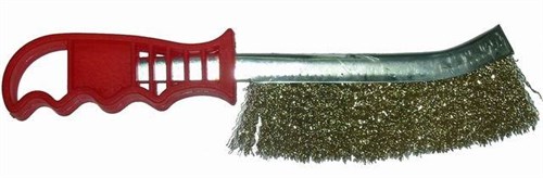 Корщетка с изогнутой ручкой латунированная 35301 35301 - фото 16734440