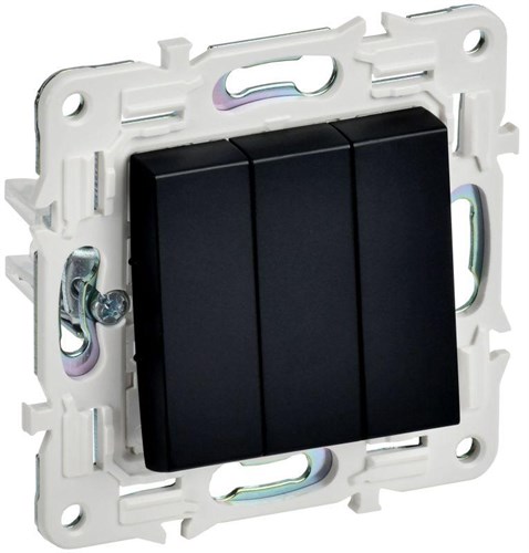 Выключатель 3-кл. SKANDY 10А SK-V11Bl черн. IEK SK-V30-0-10-K02 1835567 - фото 16735414