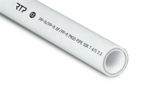 Труба PPR 20х2.8 PN20 стекловолокно бел. (дл.2м) RTP 10328 1778460 - фото 16735427