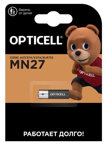 Элемент питания алкалиновый A27/MN27/8LR732 12В (блист.1шт) Specialty Opticell 5070002 1875983 - фото 16735772