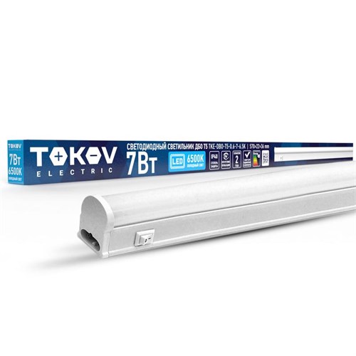 Светильник светодиодный ДБО Т5 7Вт 6.5К IP40 TOKOV ELECTRIC TKE-DBO-T5-0.6-7-6.5K 1800607 - фото 16736150