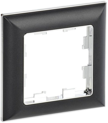 Рамка 1-м BRITE РУ-1-Бр хром/черн. IEK BR-M12-12-2-K23 1766128 - фото 16736330