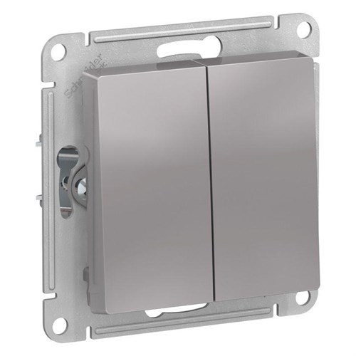 Выключатель 2-кл. AtlasDesign Aqua IP44 (сх. 5) 10AX механизм алюм. SE ATN440351 1712808 - фото 16736468