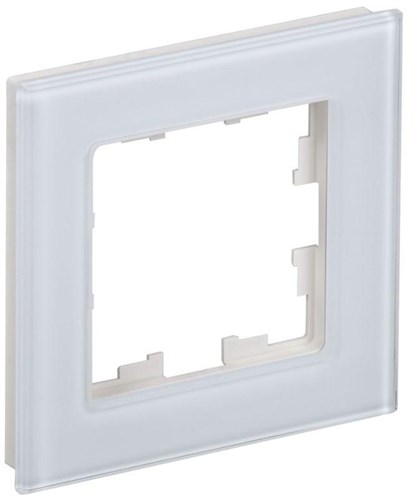 Рамка 1-м BRITE РУ-1-2-БрБ стекло бел. IEK BR-M12-G-K01 1679809 - фото 16736571