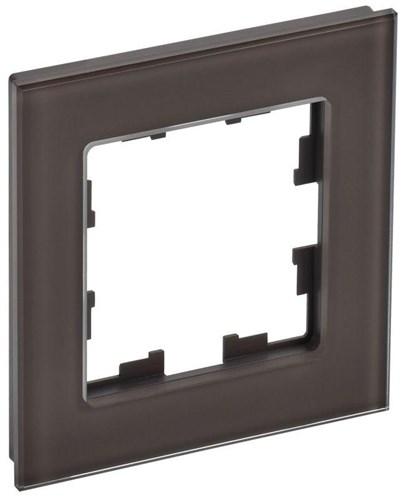 Рамка 1-м BRITE РУ-1-2-БрТБ стекло темн. бронза IEK BR-M12-G-K45 1679814 - фото 16736574