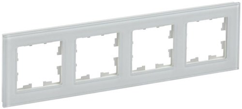 Рамка 4-м BRITE РУ-4-2-БрБ стекло бел. IEK BR-M42-G-K01 1679827 - фото 16736586