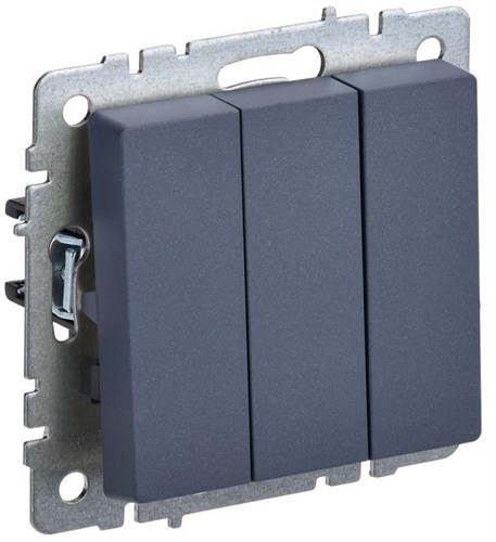 Выключатель 3-кл. СП BRITE ВС10-3-0-БрМ 10А механизм маренго IEK BR-V30-0-10-K35 1617290 - фото 16736755