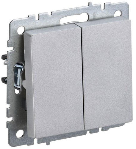 Выключатель проходной 2-кл. СП BRITE ВС10-2-6-БрА 10А механизм алюм. IEK BR-V22-0-10-K47 1617275 - фото 16736766