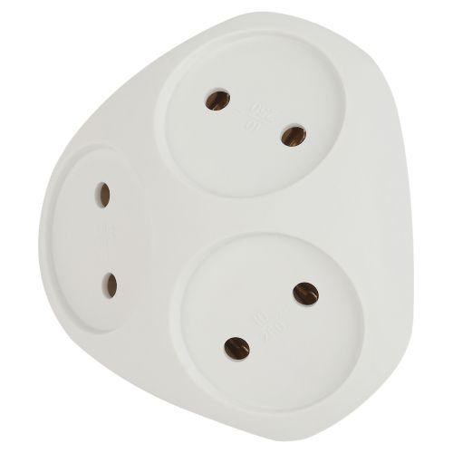 Разветвитель 3-м без заземл. 10А IP20 SPx-3-W бел. Эра Б0053481 1598946 - фото 16736911