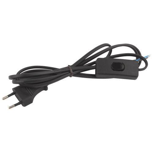 Шнур для бра 1.8м ШВВП 2х0.5 черн. UX-ШВВП-S-1.8m-B ЭРА Б0044072 1499884 - фото 16737025