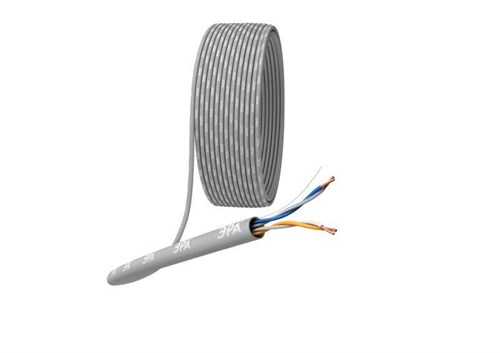 Кабель витая пара U/UTP кат.5E 2х2х24AWG solid CU PVC сер. (м) Эра Б0044428 1408264 - фото 16737037