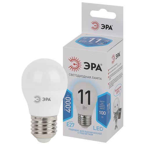 Лампа светодиодная P45-11W-840-E27 шар 880лм Эра Б0032989 1297586 - фото 16737305